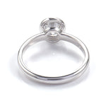 Round Brilliant Bezel Solitaire Platinum Ring