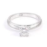 Round Brilliant Solitaire White Gold Ring