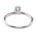 Oval Cut Moissanite White Gold Solitaire Ring