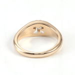 Brilliant Cut Moissanite Yellow Gold Band