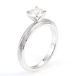 Round Brilliant Solitaire White Gold Ring