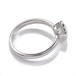 Round Brilliant Bezel Solitaire Platinum Ring