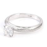 Round Brilliant Solitaire White Gold Ring